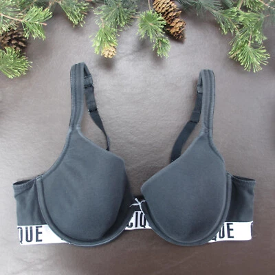 Sujetador Cacique 40C Negro Acolchado Con Aros Cierre Ajustable Espalda Foto 1 de 4