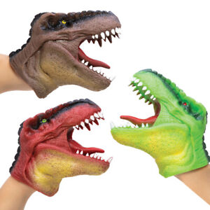 Schylling Dinosaur Hand Puppet - Latex Dinosaur Puppet, One Size Fits Most,