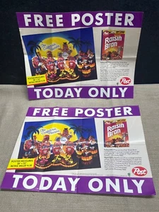 California Raisins Free Poster Advertisement 1988 Raisin Bran 11" x 8" - Picture 1 of 10