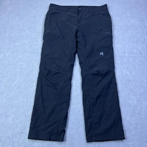 Eddie Bauer Pants Mens Fleece Lined Tech 38x32 Black First Ascent Pockets Hiking - Picture 1 of 16