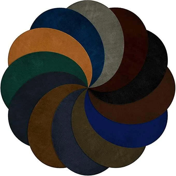 24 Stück Ellenbogen Patches 12 Farben Oval Wildleder Ellenbogen Patches für Pull - Bild 1 von 4