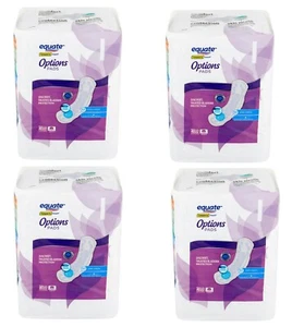 Equate Options Moderate Absorbency Long Length Pads 240 Counts Packs of 60 ct - Picture 1 of 12