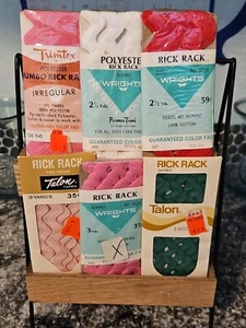 Vintage Rick Rack Sewing Notions Wright Talon 6 Packs - Various Colors - Picture 1 of 17