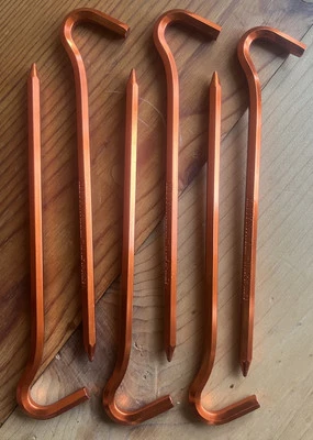 Kelty NoBendium II 7” Tent Stakes- Set of 6