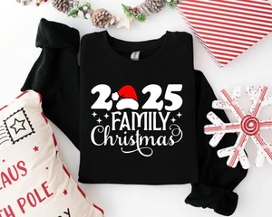 Family Christmas 2025 Sweatshirt Family Matching Hoodie Kids Adults Xmas Jumper - Picture 1 of 6