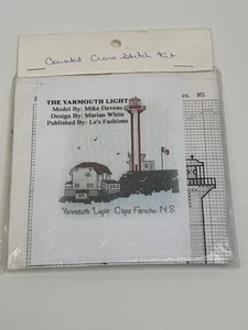 Kit de punto de cruz contado Le's Fashions The Yarmouth Lighthouse Cape Forchu NS - Imagen 1 de 4