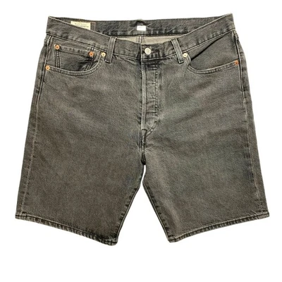 Shorts jeans Levi's 501 premium masculino tamanho 34x9 costura interna cinza - Imagem 1 de 4