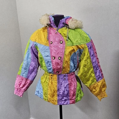 Auténtica chaqueta de esquí vintage retro años 80 Descente Japón pequeña Foto 1 de 4