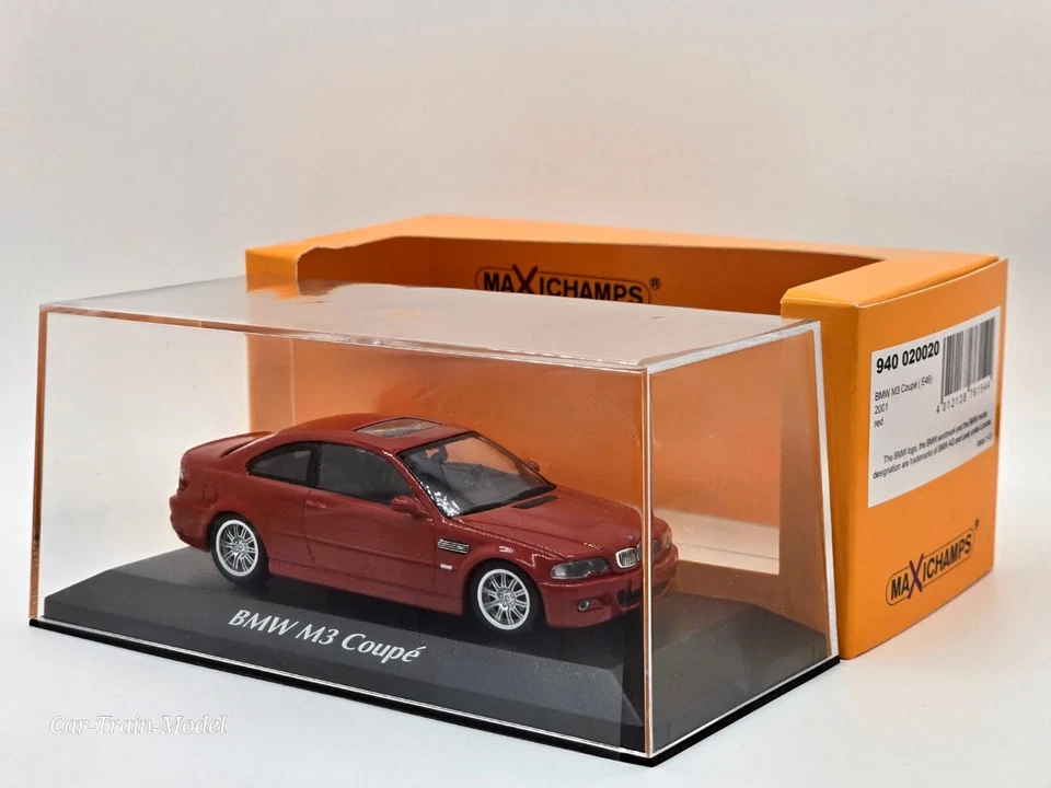 BMW M3 Coupè (E46) 2001 - red - Minichamps & Maxichamps 1:43 1/43 - Immagine 1 di 1