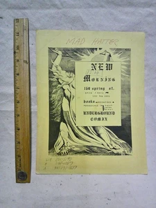 Vintage Flyer AD 1972 1975 ? New Morning Book & Comix Store NYC Underground - Bild 1 von 2