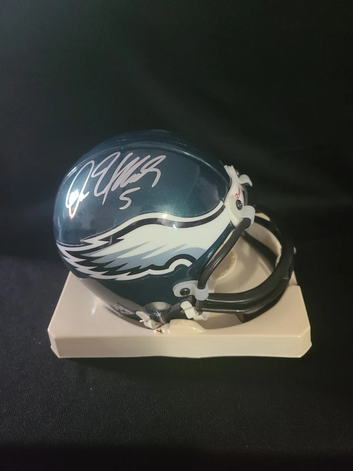 Мини-шлем с автографом Донована Макнабба No5 Philadelphia Eagles с сертификатом подлинности - Изображение 1 из 4
