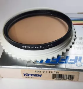 Tiffen 82mm 81C 81-C 81 C Light Balancing Glass Lens Filter 82 mm New Old Stock - Picture 1 of 8