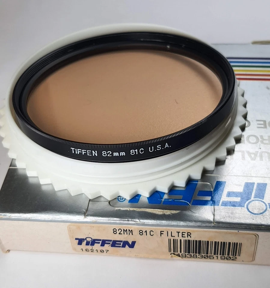 Tiffen 82mm 81C 81-C 81 C Light Balancing Glass Lens Filter 82 mm New Old Stock - Image 1 of 4
