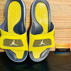 Nike Air Jordan Hydro IV Retro Herren Pantoletten Größe 11 Lightning Yellow DN4238-701 - Bild 1 von 9