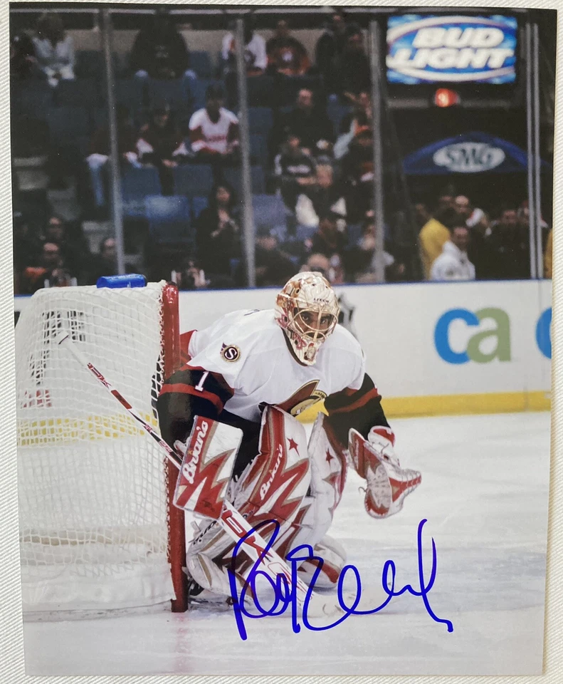 RAY "RAZER" EMERY (d.2018) SIGNED 8x10 PHOTO OTTAWA SENATORS AUTHENTIC COA - Image 1 of 1