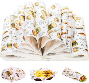 1000 Pcs Deli Wax Paper Sheets 12X12" Grease-Proof Sandwich Wrap Disposable Food - Picture 1 of 1
