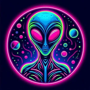 Alien Decal,  Waterproof Vinyl Sticker, UV resistant Decal - Picture 1 of 12
