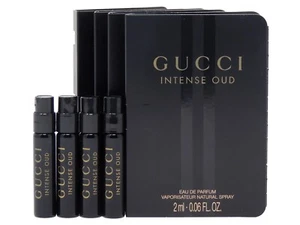 GUCCI INTENSE OUD EAU DE PARFUM 2.0ml .06fl oz x 4 COLOGNE PERFUME SPRAY SAMPLES - Picture 1 of 1