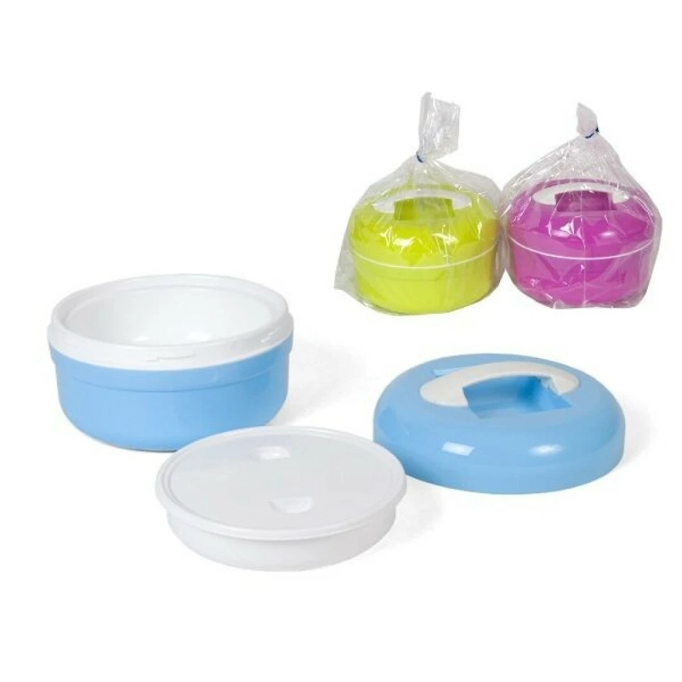 x Portavivande Ermetico 16cm Contenitore Plastica Abs Contenitore Porta Pranzo - Immagine 1 di 1