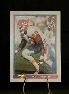 1991 Bowman #224 Neil Smith - Kansas City Chiefs - Image 1 of 3