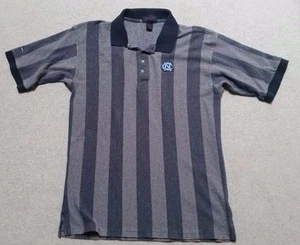 Men's Antigua Striped Short Sleeve Embroidered North Carolina UNC Logo Shirt XL - Picture 1 of 4