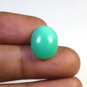 Natural Green Chrysoprase Gems 14x11x5mm 7cts Chrysoprase Cabs Oval Loose CY-29 - Picture 1 of 10