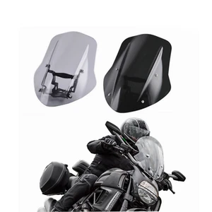 Double Bubble Motorcycle Windshield Windscreen Visor Ducati Diavel 2014-2018 - Picture 1 of 6
