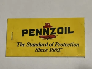 Vintage PENNZOIL Note Pad - The Standard Of Protection Since 1889 - Bild 1 von 4