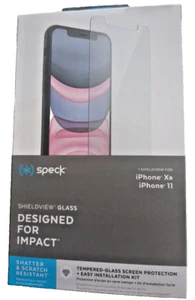 Speck ShieldView tempered Glass iPhone XR Iphone 11 Screen Protector clear new - Photo 1 sur 2