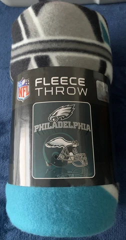 Philadelphia Eagles Grid Iron NFL  Fleece Throw Blanket NEW Polyester Northwest Cover