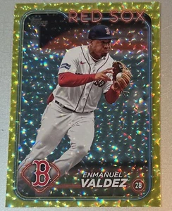 2024 Topps 1 Emmanuel Valdez #300 lámina amarilla 27/50 - Imagen 1 de 2