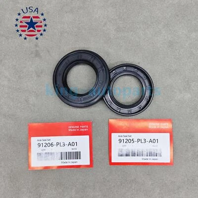 New Axle Seal Set 91206-PL3-A01 & 91205-PL3-A01 Fits For 1995-2000 Honda Civic - Image 1 of 4