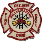 VINTAGE OHIO OH WILLIAMSBURG FIRE DEPT PATCH CLERMONT COUNTY