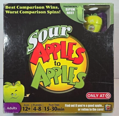 Mattel Sour Apples To Apples Board Game Party Target Exclusive Includes Timer - Image 1 of 4