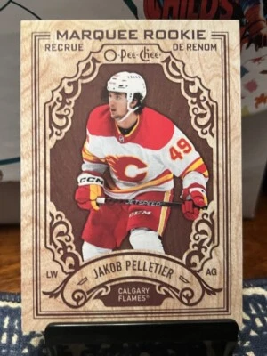 JAKOB PELLETIER 23-24 OPC ROOKIE RC #W-JP FLAMES - NM - WOODIES SSP 🔥 - Image 1 of 2