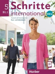 Hueber SCHRITTE INTERNATIONAL NEU 5 Kursbuch + Arbeitsbuch B1.1 mit APP @ NEW - Picture 1 of 1
