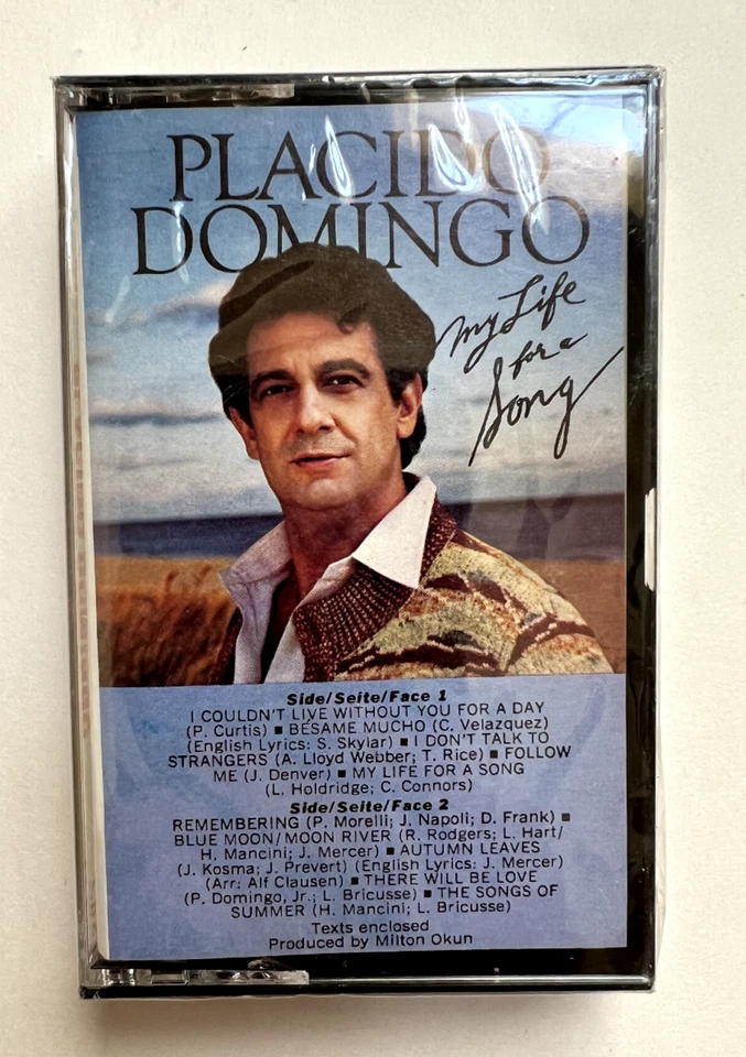 Domingo My life for a song Cassette Vintage 1983, New  Sealed, Ships Fast, - Image 1 of 2