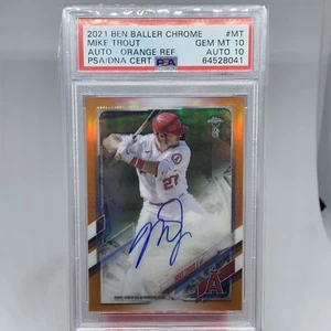 2021 Topps Chrom Ben Baller BBA-MT Mike Forelle orange Auto/25 DNA CERT 10/10 - Bild 1 von 7