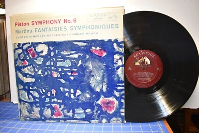 Munch Boston Piston Symph No.6 Martinu Fantaisies Symphoniques LP RCA Shaded Dog - Image 1 of 2