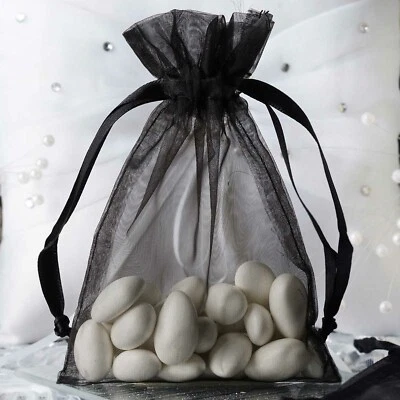100 pcs 4"x6" ORGANZA BAGS - Wedding FAVORS Drawstring Gift Pouch Decorations - Image 1 of 2