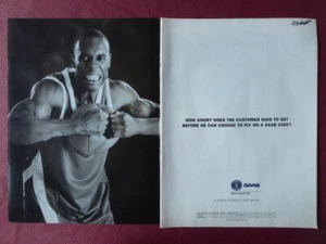 7/1997 PUB SAAB AIRCRAFT SAAB 2000 REGIONAL AIRLINER BASKETBALL ORIGINAL AD - Picture 1 of 1