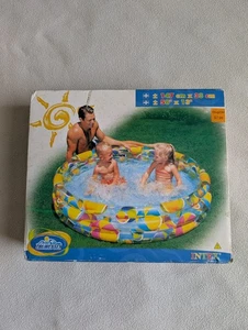 Vintage 2004 Intex The Wet Set Style #58439 Kiddie Three Ring Pool aufblasbar - Bild 1 von 4