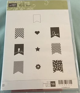 Stampin' Up!  Banner Blast ~ Gummistempelset ~ Neu! Banner - Bild 1 von 3