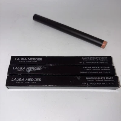 NEW In BOX LOT 3 LAURA MERCIER Caviar Stick Eye Color –Peach – 1.64 g / 0.05 oz - Image 1 of 4