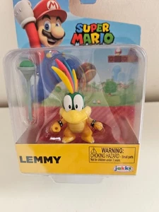 Super Mario Lemmy with Magic Wand 10cm Figure Jakks Pacific 4" Rare Figurine - Picture 1 of 3