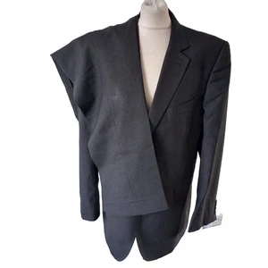 JAEGER by Alfred Brown MAYFAIR fine 100% wool suit Charcoal Grey size 44 R 38R - Picture 1 of 23