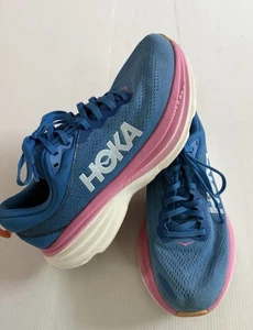 Tenis deportivos para correr Hoka One One Bondi 8 Coastal Sky para mujer talla 9 B - Imagen 1 de 8