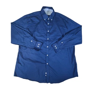 IZOD Advantage Performance Mens  18-18.5 34/35 2XL Button Down Shirt Blue - Picture 1 of 7