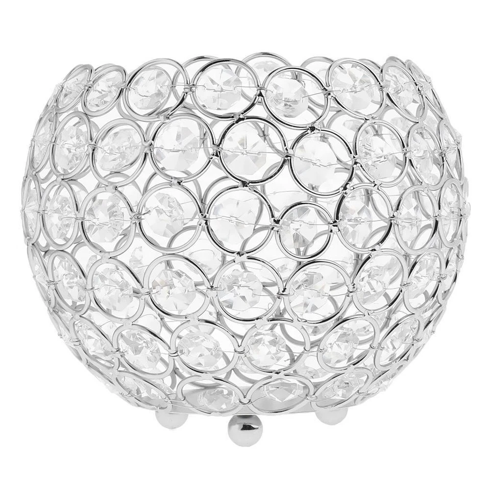 Portacandele In Cristallo Trasparente Vaschette Portacandele Candeliere  Decor - Immagine 1 di 1