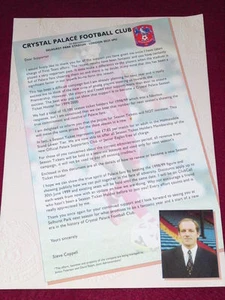 Boleto de temporada Crystal Palace 1999-2000 folleto 4pp - Imagen 1 de 1